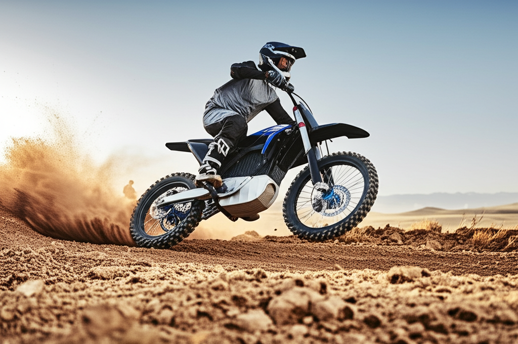 Electric Dirt Bike Action